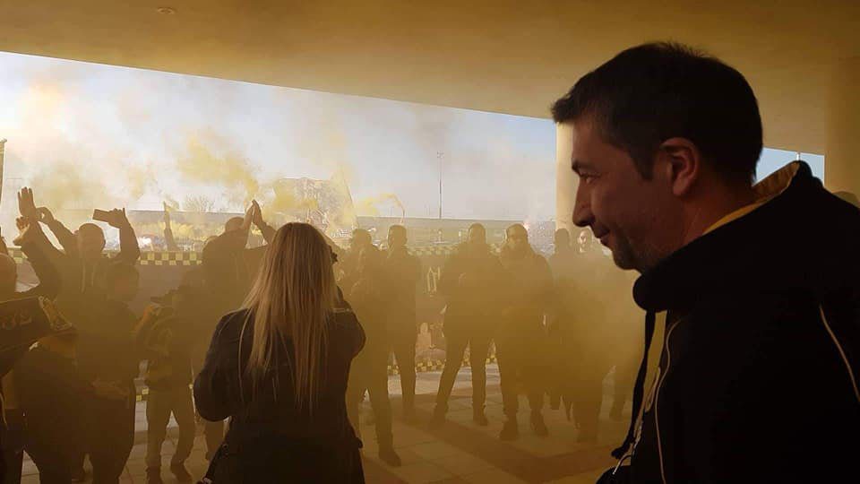 «Θερμή» υποδοχή για την ΑΕΚ στη Λήμνο!