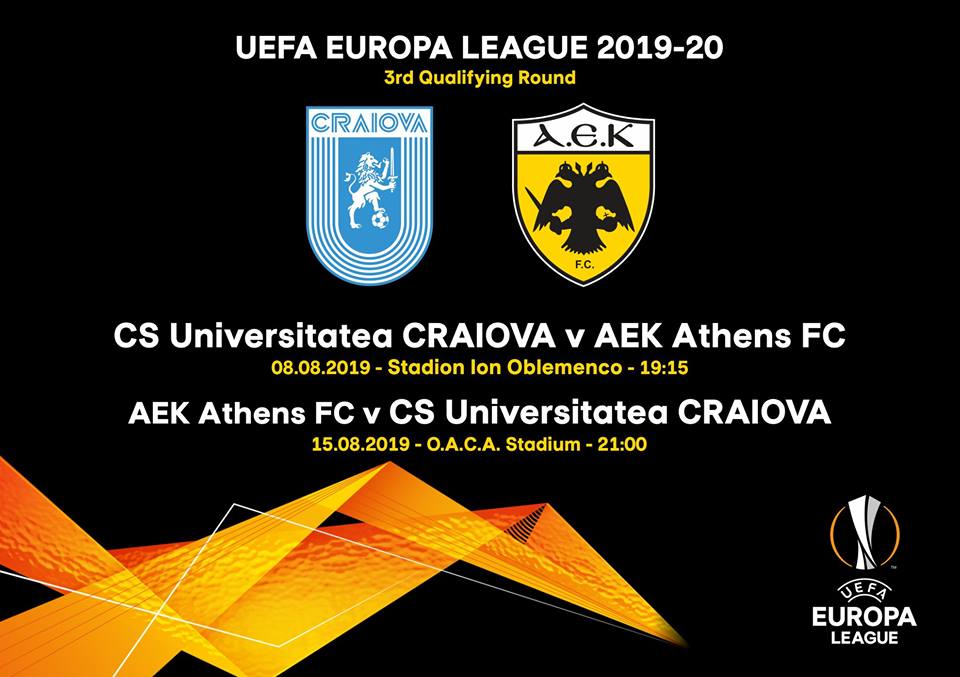 Υψηλού κινδύνου το Κραϊόβα – ΑΕΚ για την UEFA