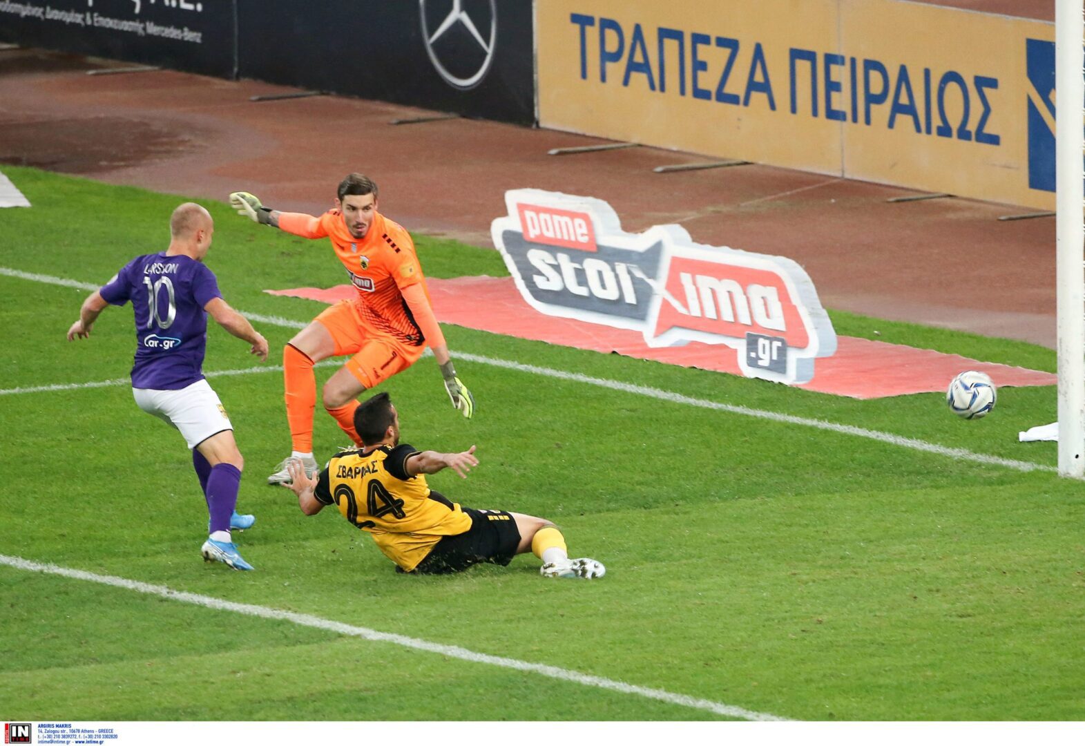 Τσίρκο η ΑΕΚ, 1-1 με τον Άρη(των δέκα παικτών) στο ΟΑΚΑ