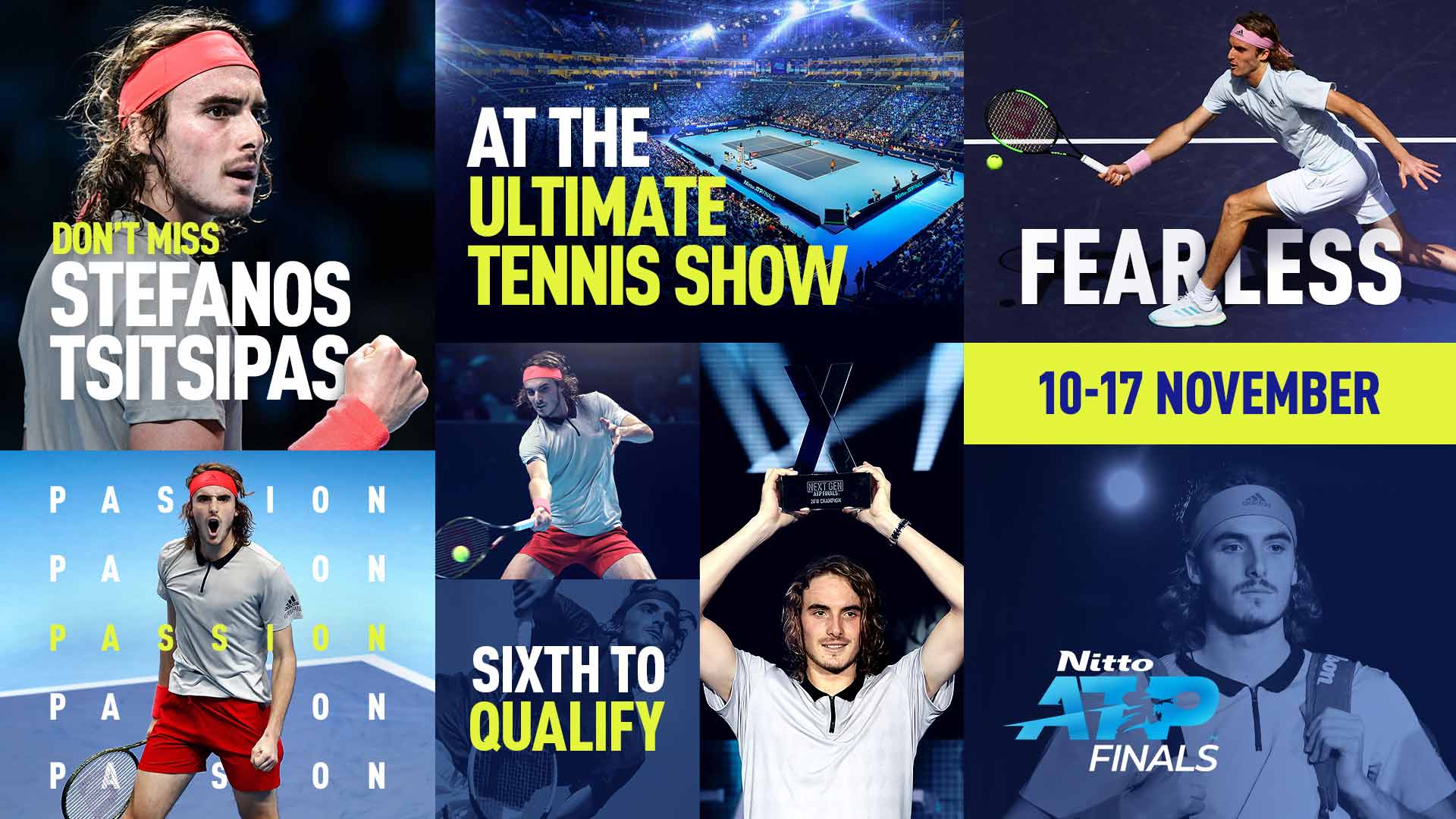 ATP Finals: Η κλήρωση του Τσιτσιπά στο Λονδίνο