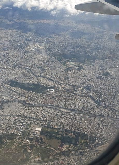 Πως φαίνεται το γήπεδο της ΑΕΚ από το αεροπλάνο!
