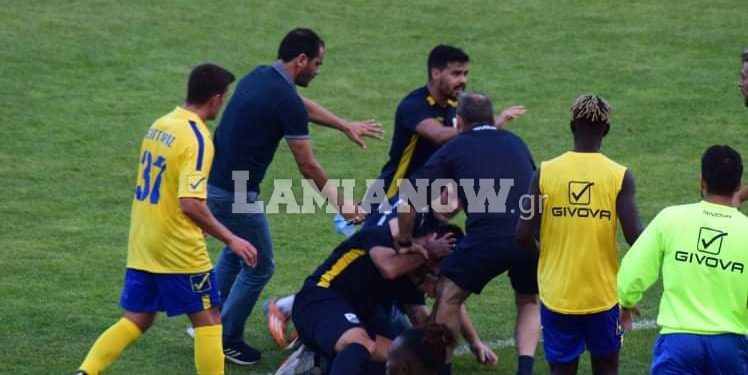 Έπεσαν μπουνιές σε φιλικό Παναιτωλικός-Λαμία (video)