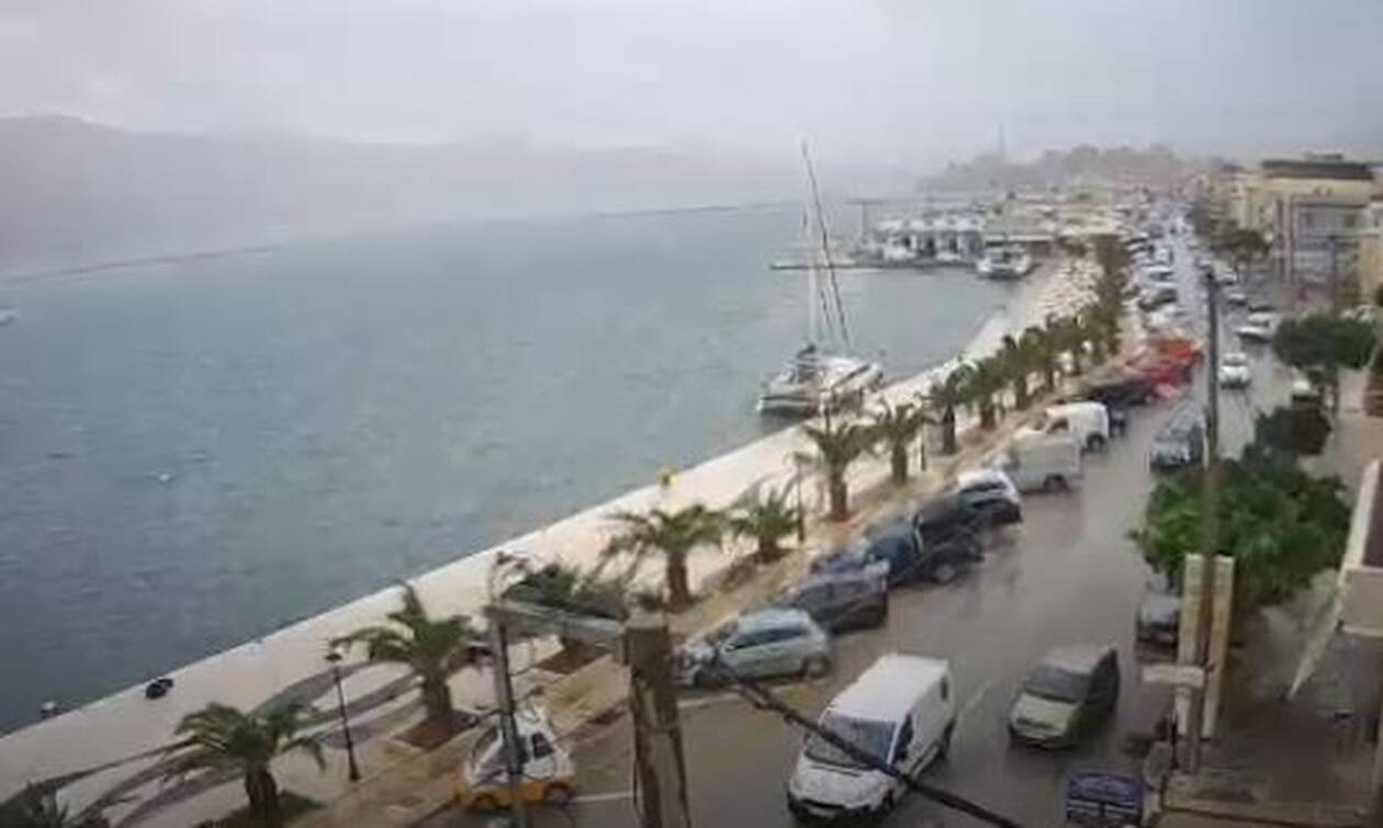 “Σαρώνει” την Κεφαλονιά ο κυκλώνας! Απίστευτες εικόνες! Δείτε live!