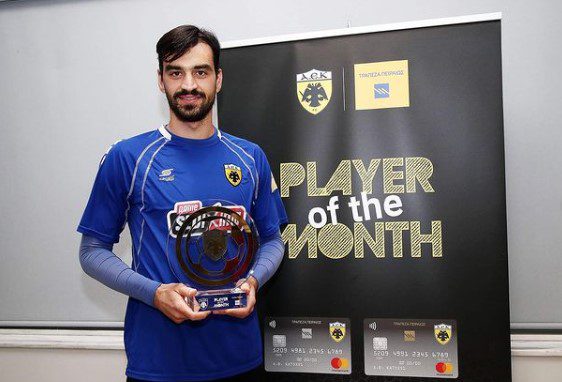 Ο Τσιντώτας πήρε το βραβείο ως «Player of the Month» του Σεπτεμβρίου