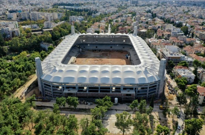 Νέα πλάνα από το γήπεδο της ΑΕΚ (vid)