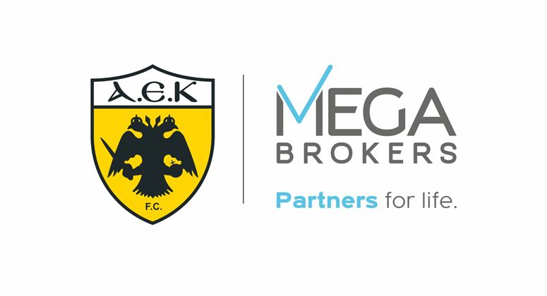 ΠΑΕ ΑΕΚ και MEGA Brokers συνεχίζουν μαζί!