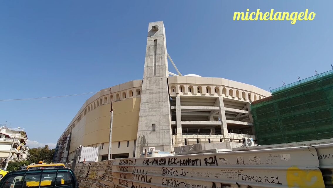 “Αγιά Σοφιά-OPAP Arena”: Νέα πλάνα από τις εργασίες (vid)