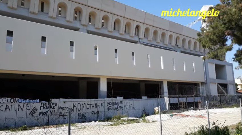 Πλάνα από τις σημερινές (29/3) εργασίες στην Αγιά Σοφιά – ΟΠΑΠ Αρένα (vid)