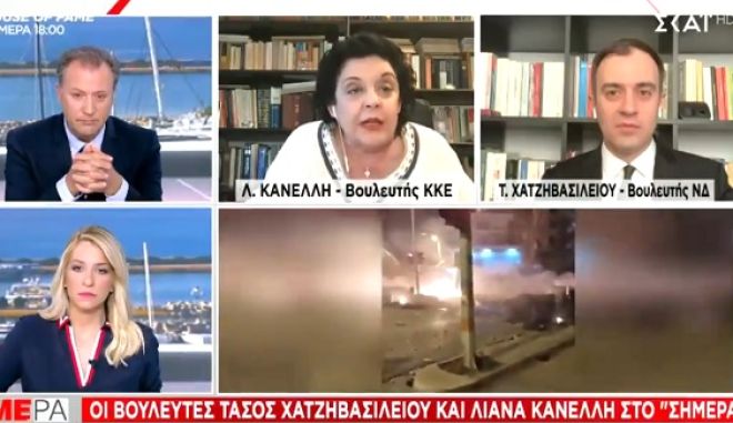 Ο Οικονόμου έκοψε on air την Κανέλλη για το “θα τους γ…..” των αστυνομικών (vid)