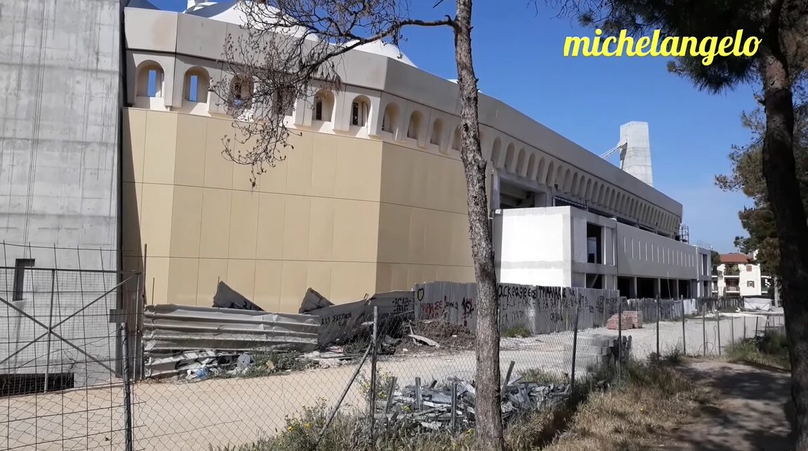 Σημερινά πλάνα από τα έργα στην “Αγιά Σοφιά-OPAP Arena” (vid)