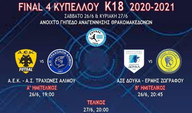 Ποδόσφαιρο Σάλας: Έτοιμη η Κ19 της ΑΕΚ για το Final 4 του Κυπέλλου