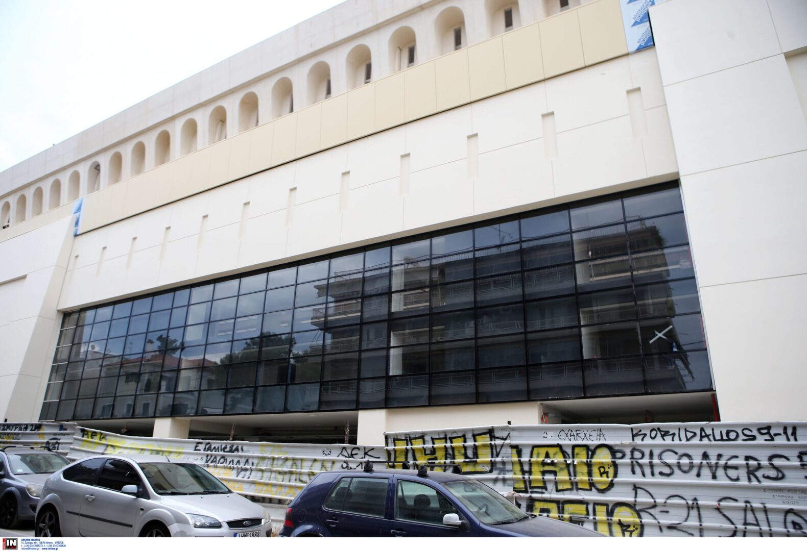 “Αγιά Σοφιά-OPAP Arena”: Πλάνα από την πρόσοψη του γηπέδου (vid)