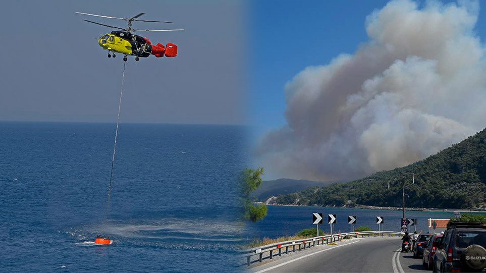 Φωτιά στη Σάμο: Καλύτερη η εικόνα – Συνεχίζεται η «μάχη» σε διάσπαρτες εστίες