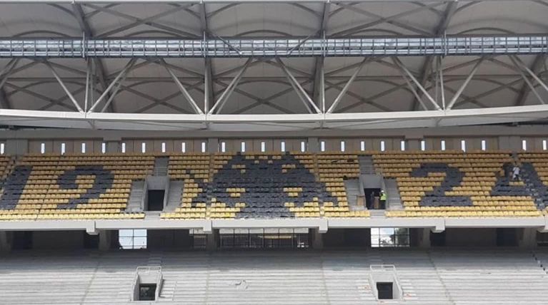 Πλάνα από τις σημερινές (21/9) εργασίες στην Αγιά Σοφιά – Opap Arena (vid)