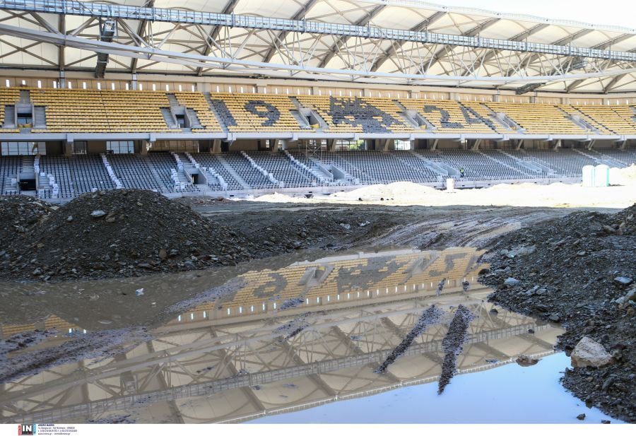 “Αγιά Σοφιά-Opap Arena”: Σχηματίζεται εντυπωσιακός Δικέφαλος Αετός και στο κάτω διάζωμα (ΦΩΤΟ)