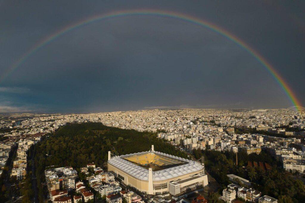 “Αγιά Σοφιά – OPAP Arena”: Η πανέμορφη φωτογραφία με το ουράνιο τόξο