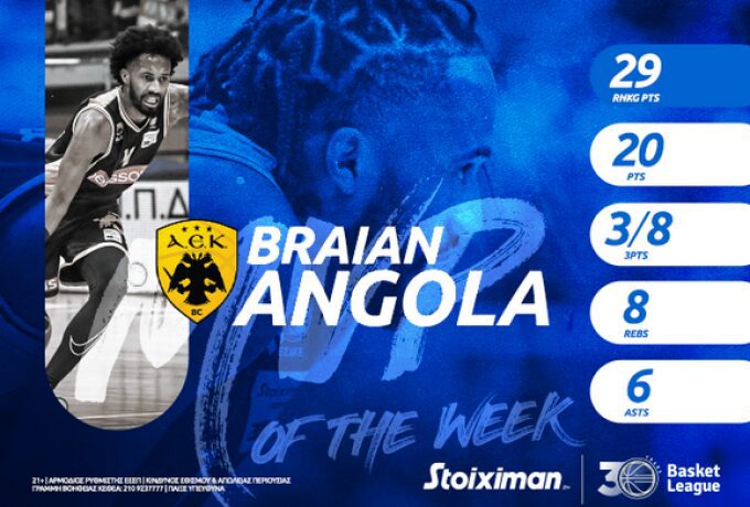 Ξεχώρισε ο Ανγκόλα της ΑΕΚ: Stoiximan MVP από την Κολομβία!