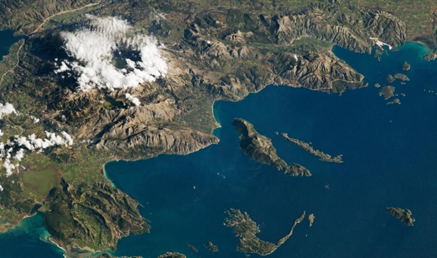 NASA: Φωτογραφία της Δυτικής Ελλάδας τραβηγμένη από αστροναύτη στο διάστημα