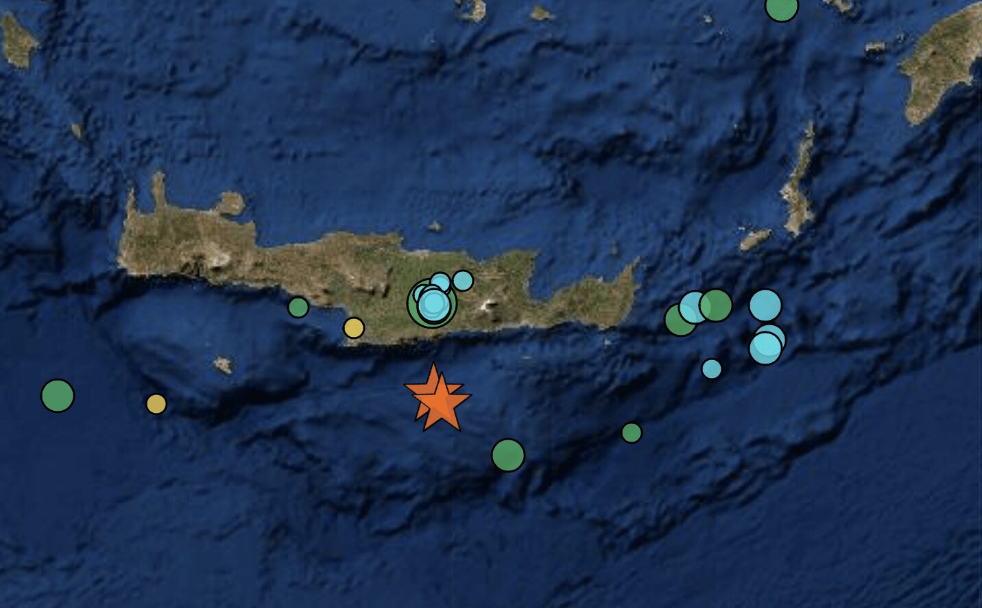 Κρήτη: Τρεις ισχυροί σεισμοί σε λιγότερο από 24 ώρες