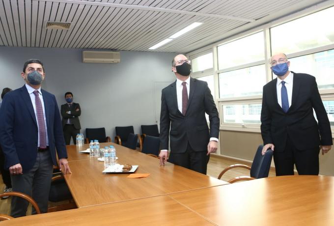 Συνάντηση Λιόλιου – Ζαγκλή – Αυγενάκη στα γραφεία της ΕΟΚ (pics)