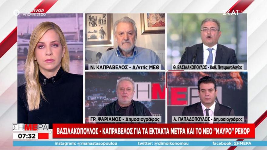 Βασιλακόπουλος: Εάν είχαμε εμβολιαστεί όλοι δεν θα μας ένοιαζαν τα κρούσματα