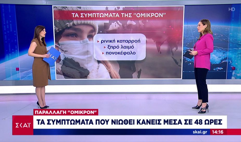 Παραλλαγή Όμικρον: Αυτά είναι τα συμπτώματα που παρουσιάζει κανείς το πρώτο 48ωρο
