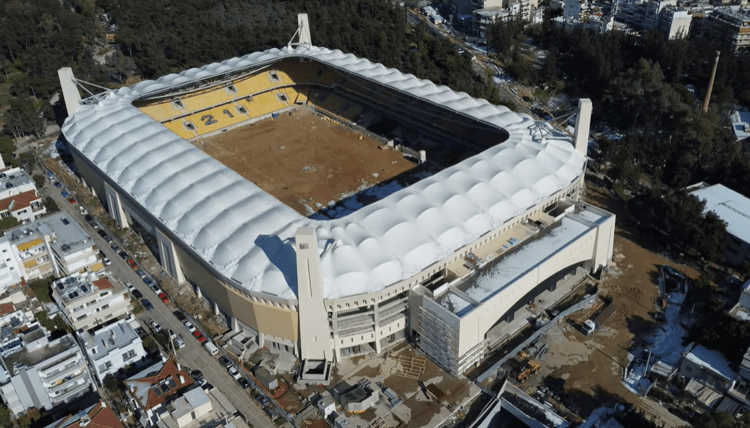 «Αγιά Σοφιά – OPAP Arena»: Πλάνα μετά την χιονοθύελλα (vid)