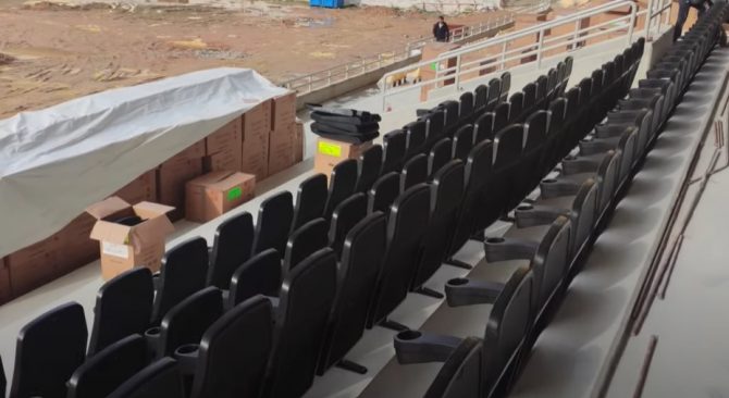 «Αγιά Σοφιά-Opap Arena»: Τοποθέτηση καθισμάτων VIP