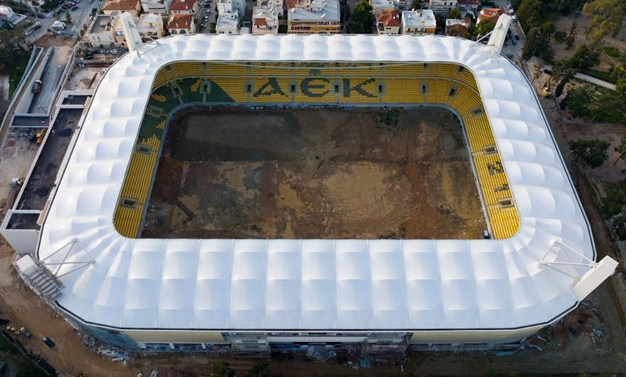 «Αγιά Σοφιά-Opap Arena»: Το 2022 σπίτι μας – Πρωτοχρονιά μέσα από το… φωτισμένο γήπεδο! (vid)