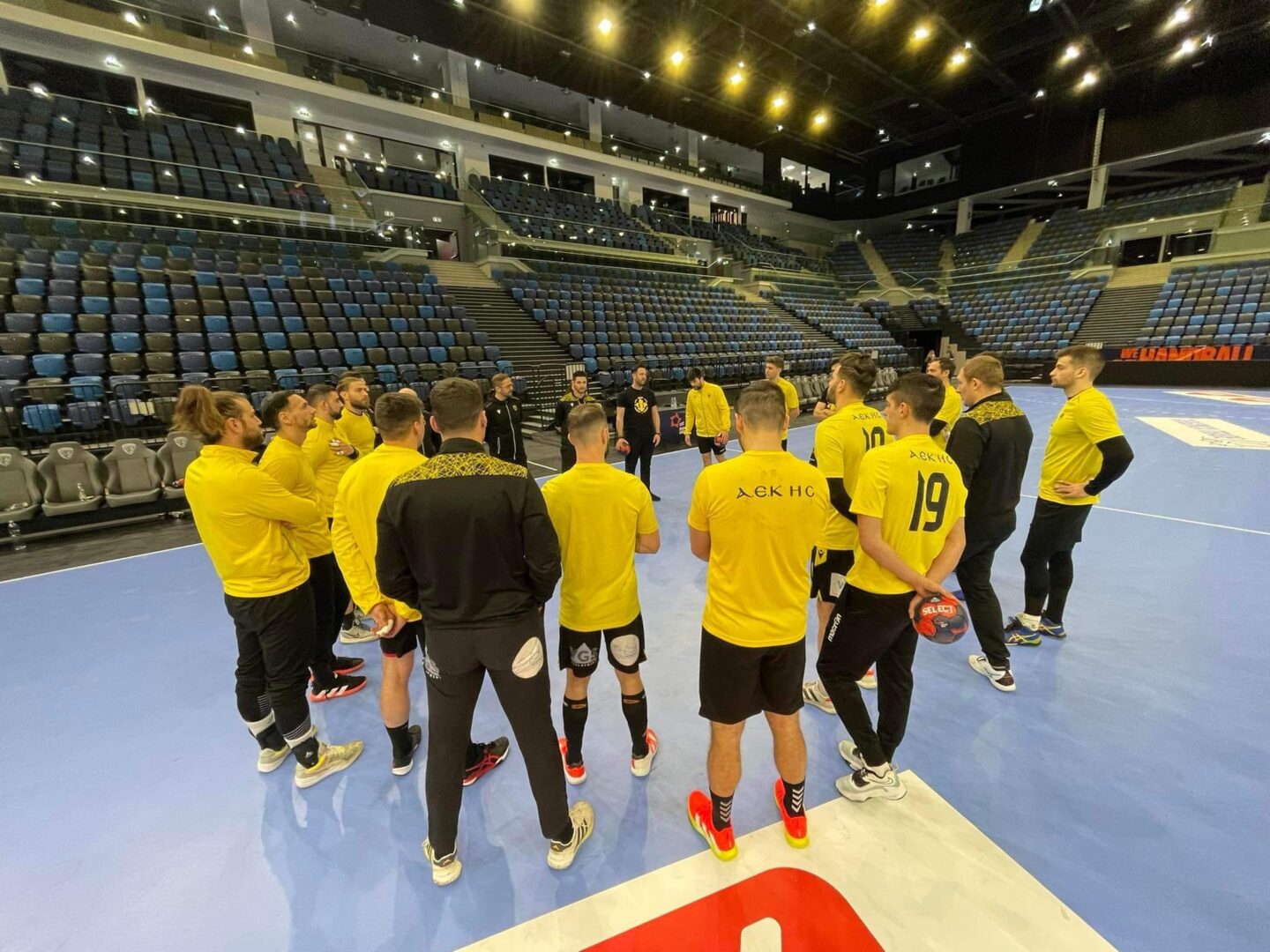 ΑΕΚ – Χάντμπολ: Τελευταία προπόνηση στην «Audi Arena Gyor» (pics)