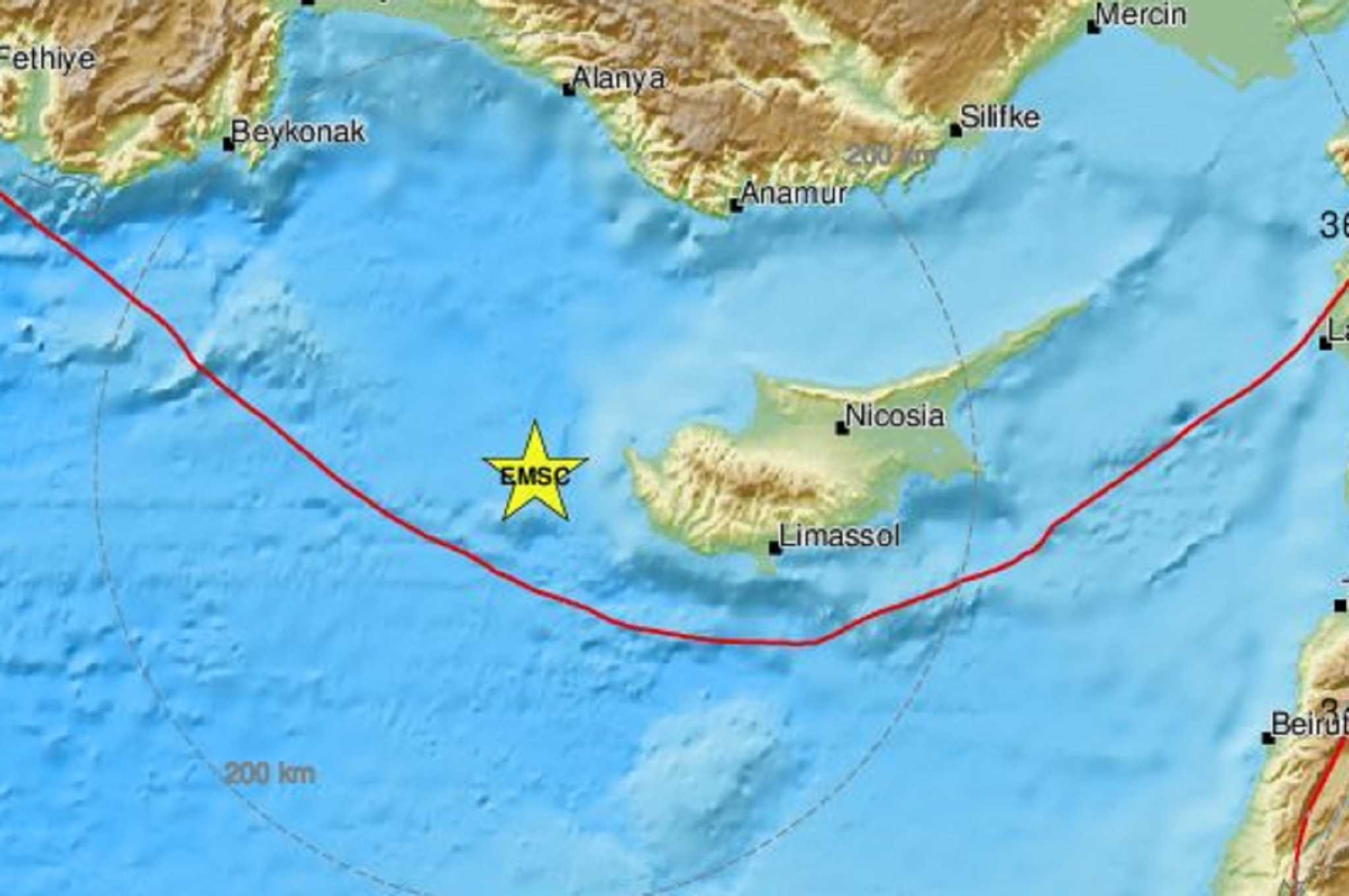 Σεισμός 5,1 Ρίχτερ ταρακούνησε την Κύπρο￼