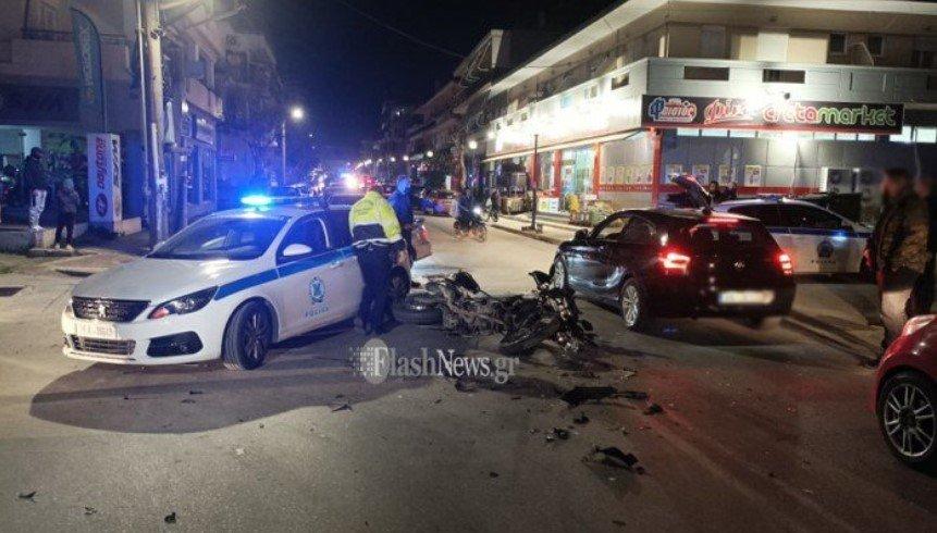 Χανιά: Σοβαρός τραυματισμός αστυνομικού σε τροχαίο