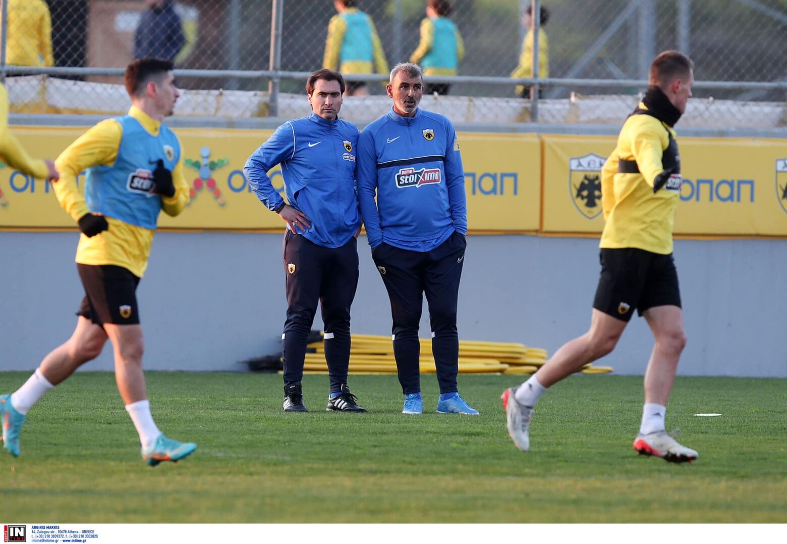 Κατσουράνης: «Καλή αρχή» ευχήθηκε σε Οφρυδόπουλο και Κυριακίδη για την μεγάλη ομάδα της ΑΕΚ (pic)