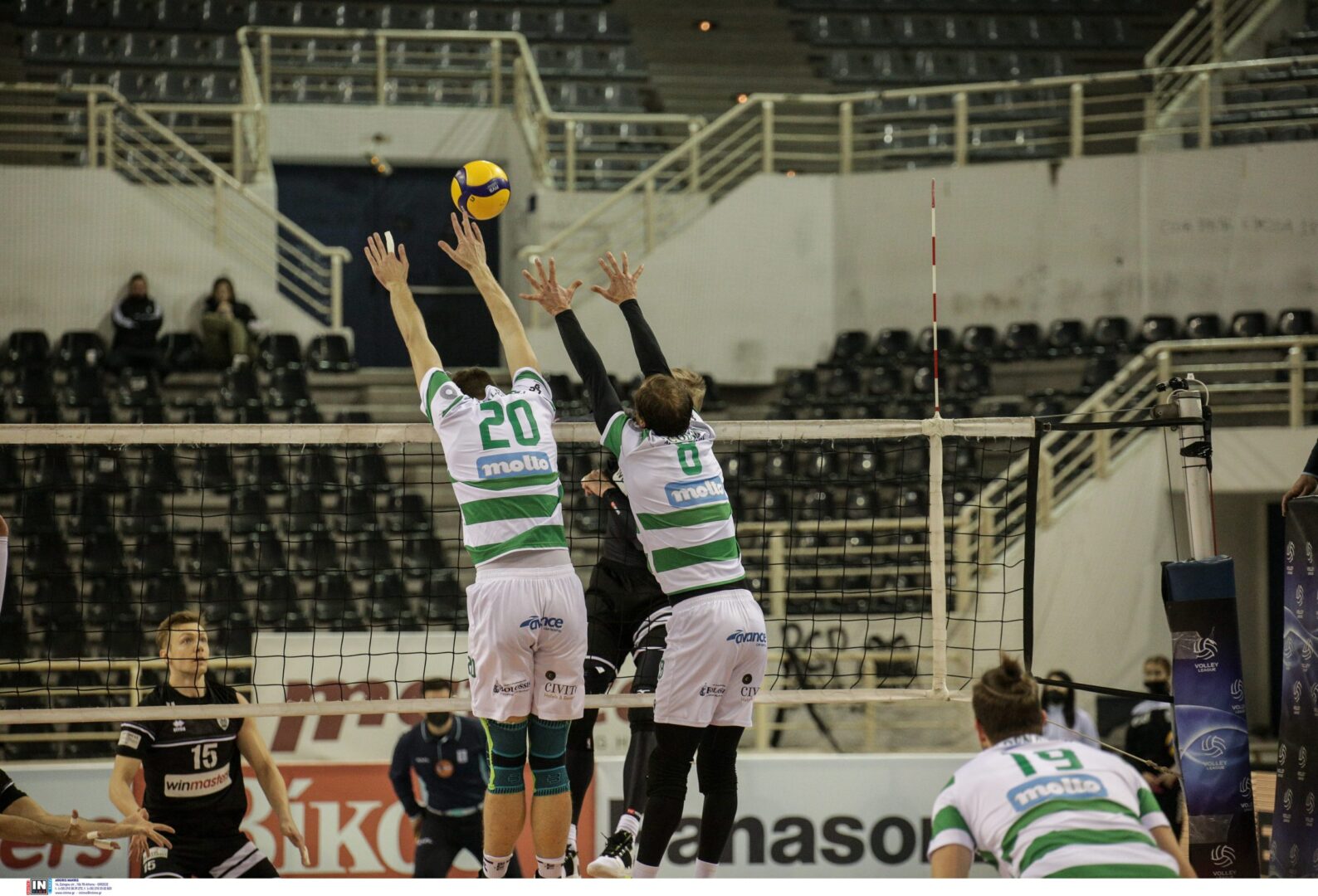 Volley League: Εκτός έδρας νίκη του Παναθηναϊκού επί του ΠΑΟΚ