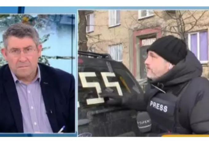 Ουκρανία: Έκρηξη τη στιγμή που ο ρεπόρτερ του OPEN ήταν στον αέρα (Συγκλονιστικό βίντεο)