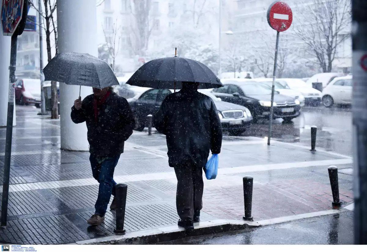 Καιρός 21/3: Ισχυροί άνεμοι, κρύο και χιονοπτώσεις