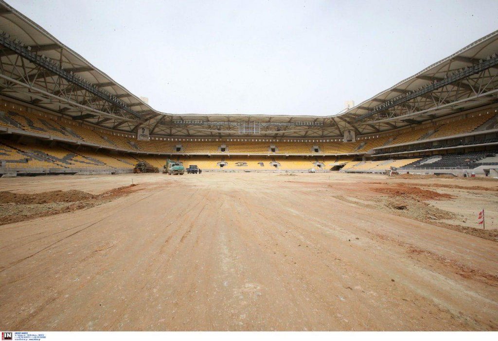 «OPAP Arena»: Η διαμόρφωση στο εσωτερικό και τα σήματα της ΑΕΚ στις «βιτρίνες» (vid)