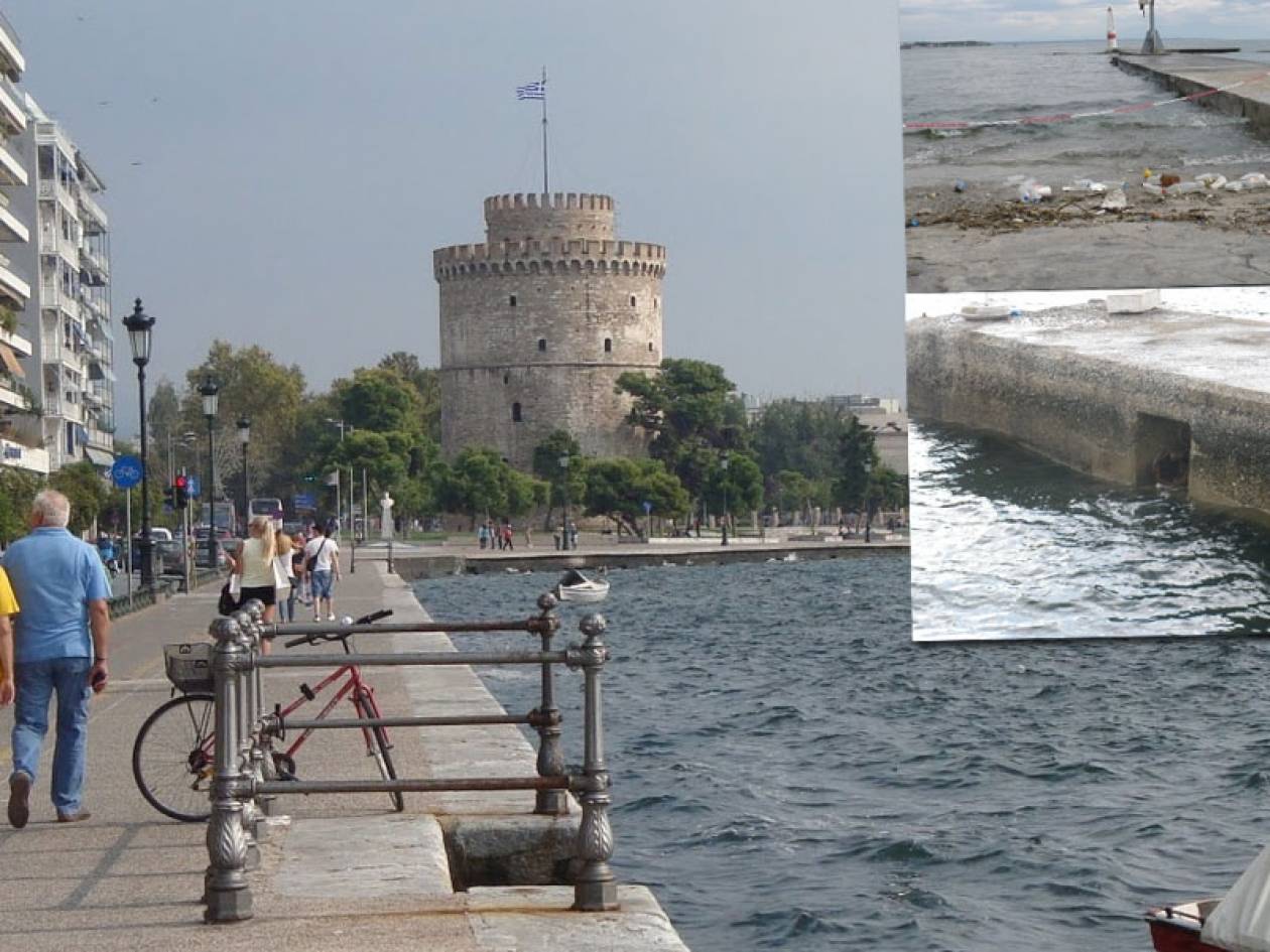 Θερμαϊκός: Μικρό κοριτσάκι παρασύρθηκε από τον αέρα και έπεσε στη θάλασσα
