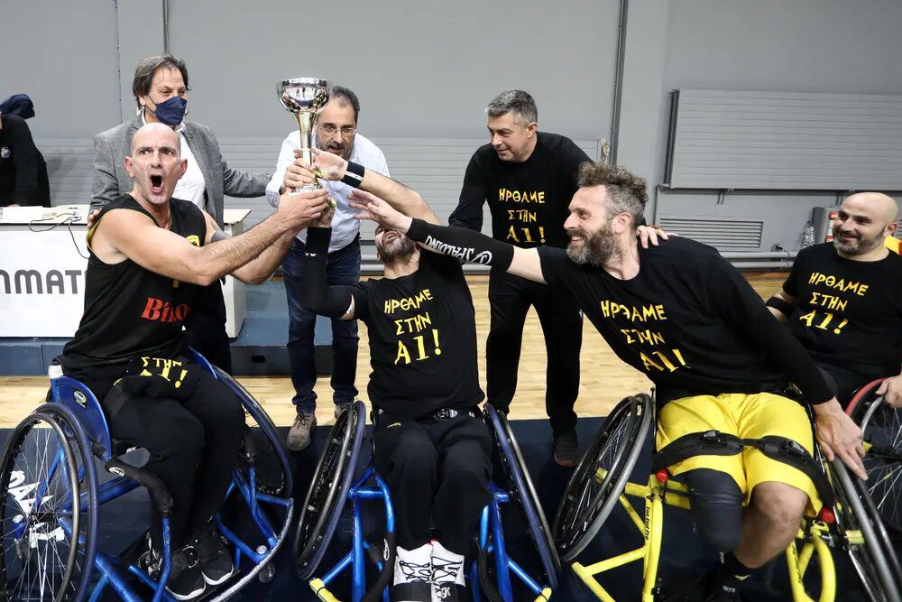 Μπάσκετ με αμαξίδιο: Ανέβηκε ως Πρωταθλήτρια στην Α1 η ΑΕΚΑΡΑ!