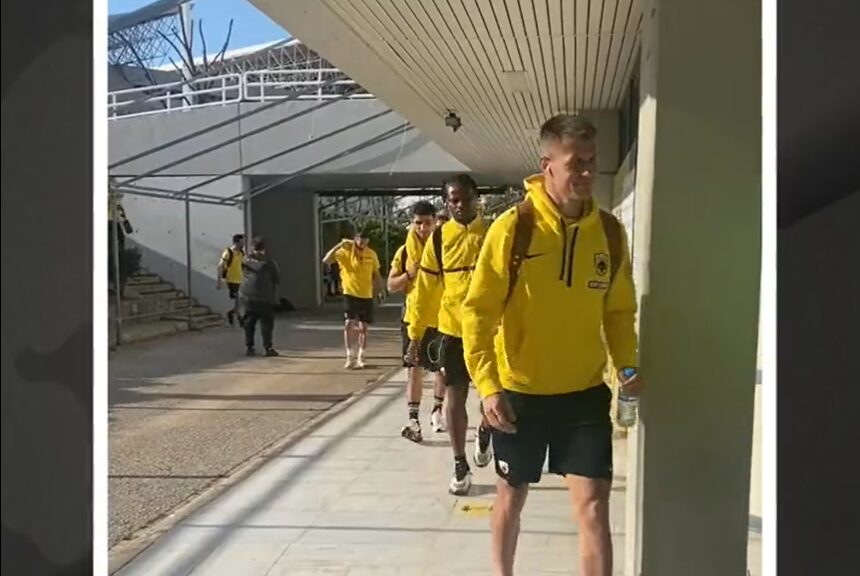 ΑΕΚ – Άρης: Η άφιξη της Ένωσης στο ΟΑΚΑ (vid)