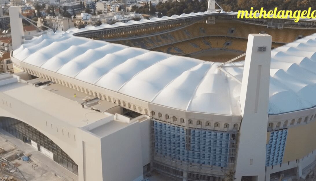 «Opap Arena – Αγιά Σοφιά»: Μαγεύει από ψηλά λίγο πριν την ολοκλήρωση των έργων (vid)