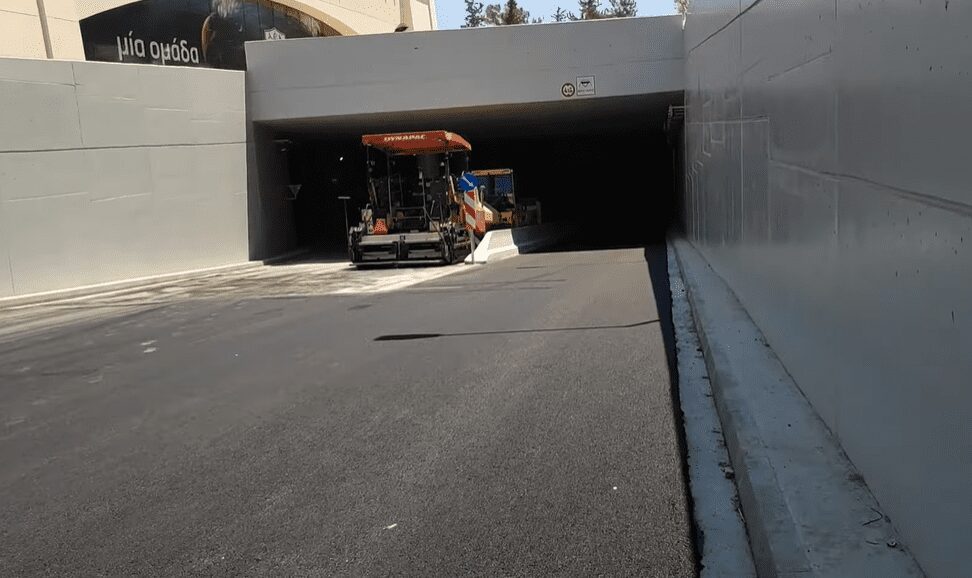«Opap Arena – Αγιά Σοφιά»: Προχωράει η ασφαλτόστρωση της υπογειοποιήσης (vid)