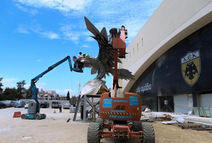 «Opap Arena-Αγιά Σοφιά»: Έφτασαν τα πρώτα μάρμαρα του Δικεφάλου! (vid)