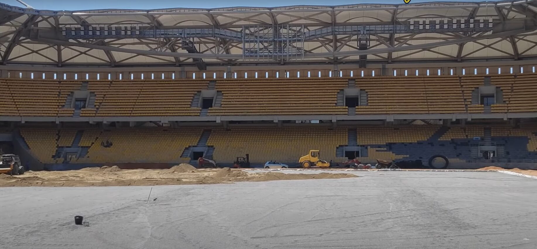 «Opap Arena-Αγιά Σοφιά»: Απίστευτες εικόνες – Προχωρούν οι εργασίες μέσα και έξω από το γήπεδο (vid)