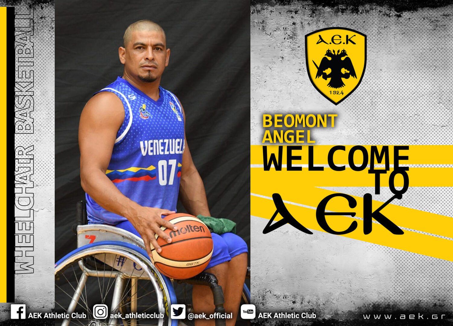 Μπάσκετ με αμαξίδιο: Στην ΑΕΚ ο Έιντζελ Μπομόντ