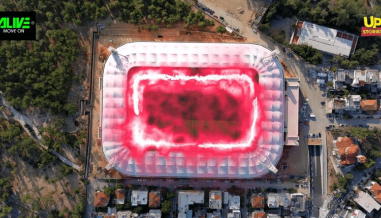 «OPAP Arena-Αγιά Σοφιά»: Μαγικό εναέριο πλάνο με το «σπίτι» μας φλεγόμενο! (VIDEO)
