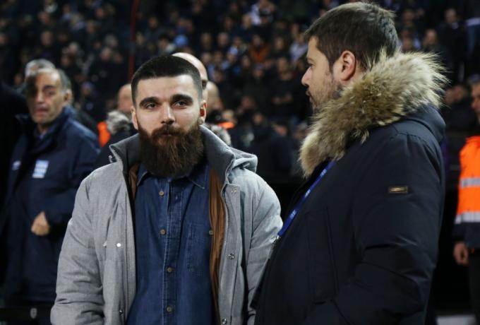 Γ. Σαββίδης και Γκαγκάτσης στα εγκαίνια του νέου γηπέδου της ΑΕΚ