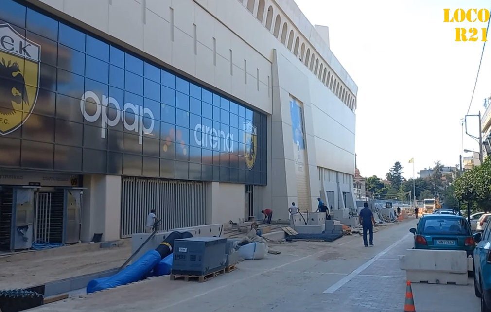 Αυξάνεται ο ρυθμός εργασιών στην Αγιά Σοφιά – ΟΠΑΠ Arena (VIDEO)