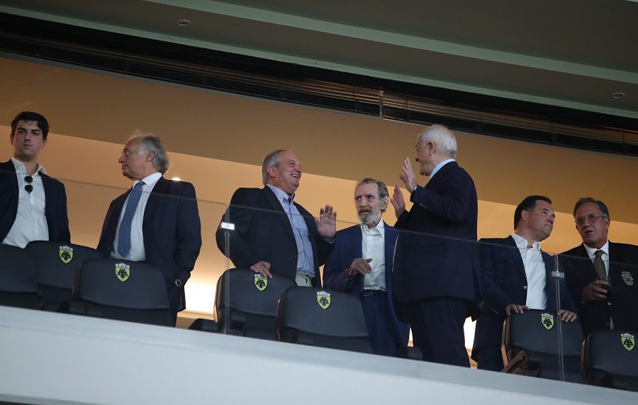 Μελισσανίδης με Καραμανλή, Βαρδινογιάννη και Γεωργιάδη στα εγκαίνια του νέου γηπέδου της ΑΕΚ (Pics)