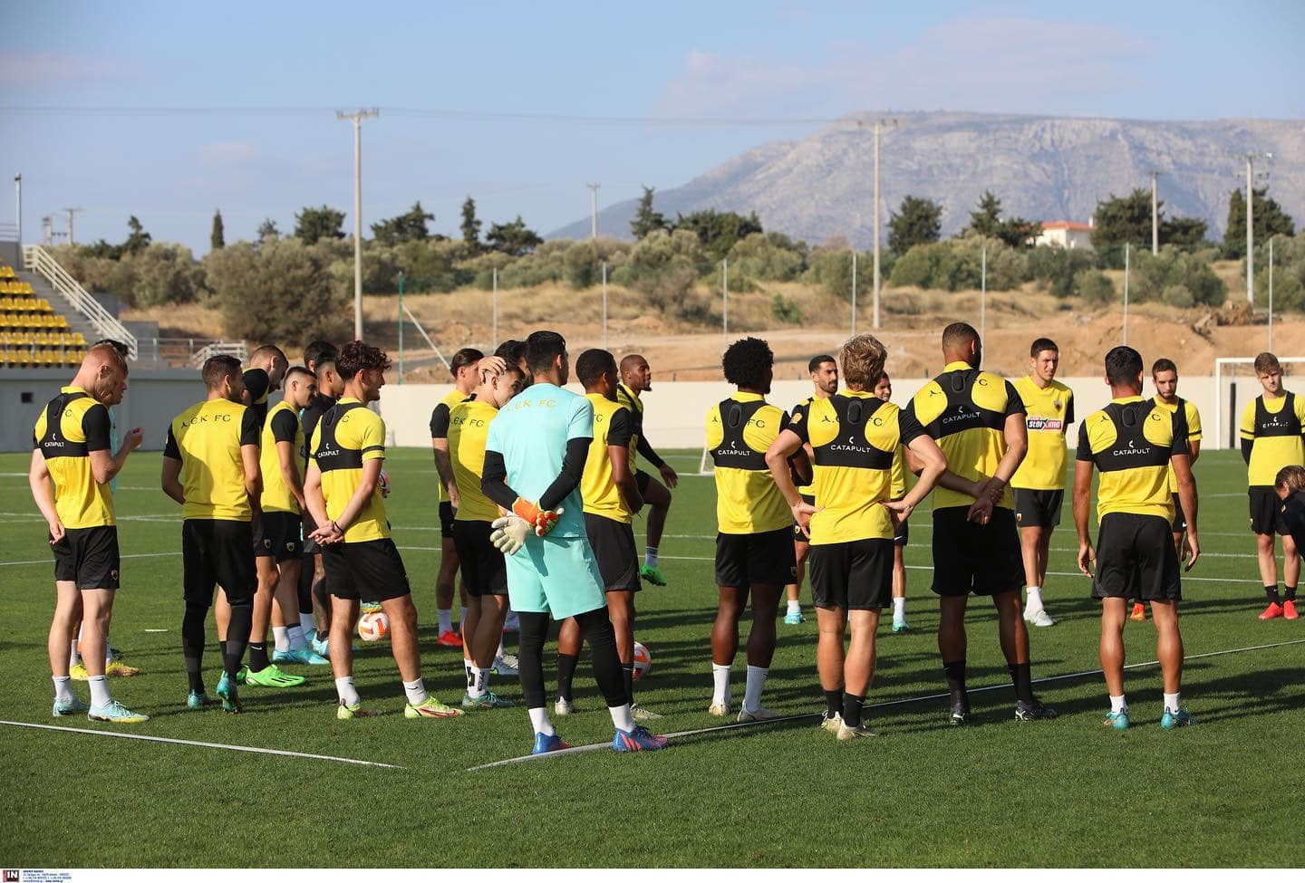 Στιγμές από τη σημερινή προπόνηση της ΑΕΚ (photo)